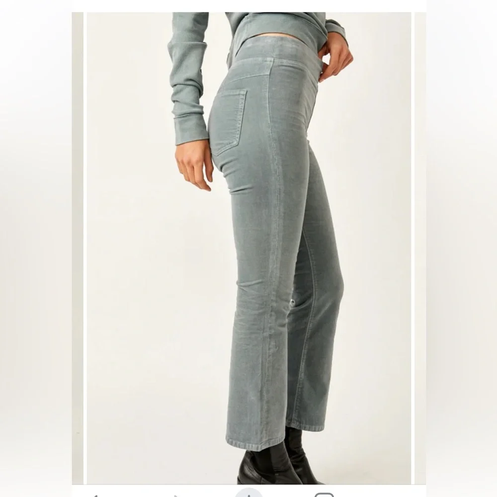 Free People Gray Boot Cut Pants - Picture 2 of 8